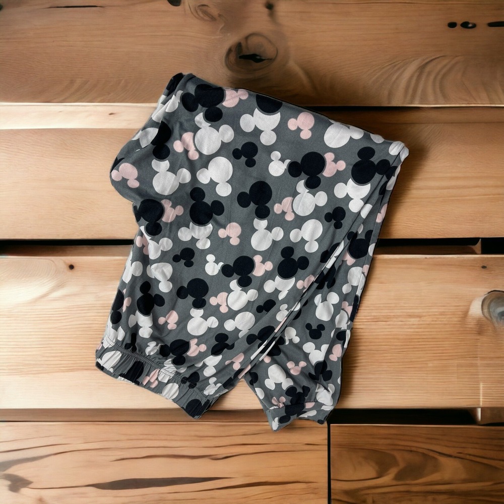 Disney Sleepwear Mickey Head Pants Size Medium - Picture 2 of 3